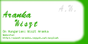 aranka wiszt business card